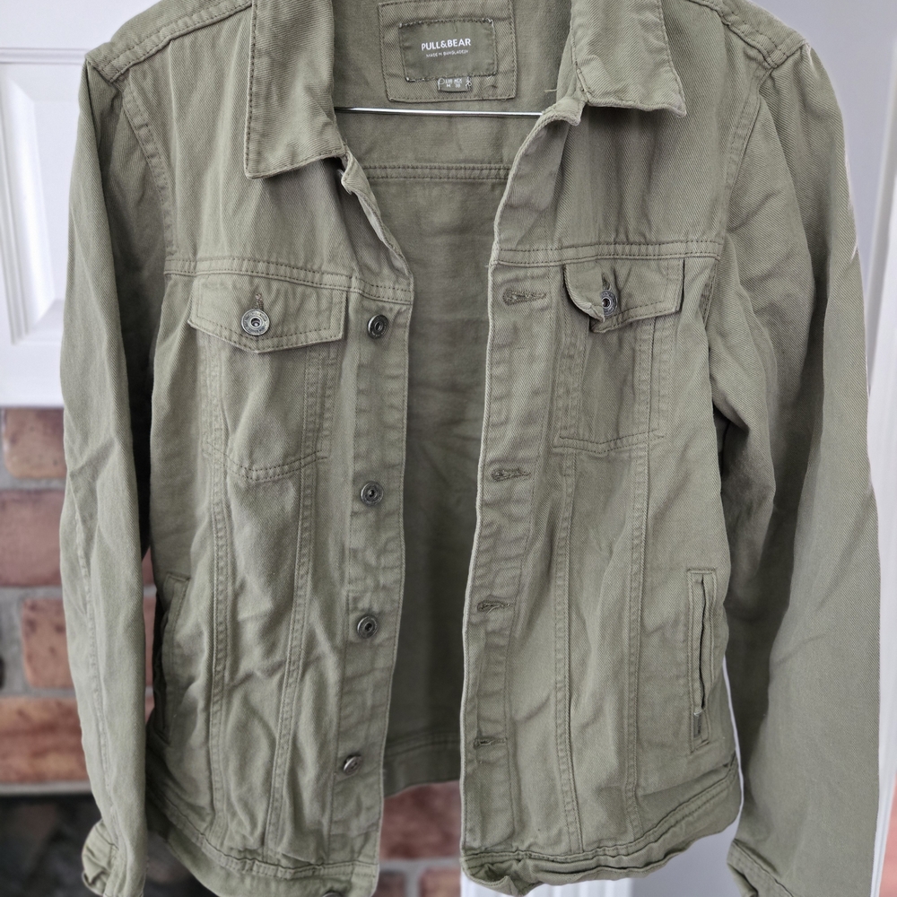 Pale Green Denim Jacket